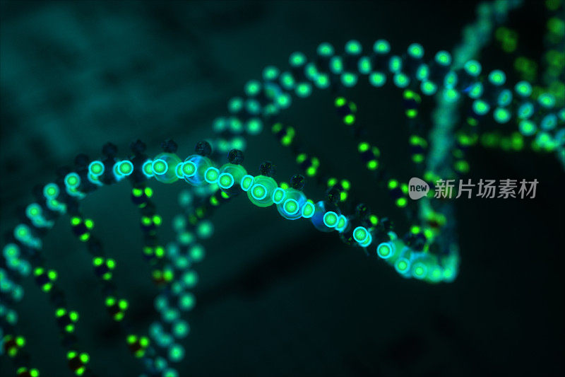 DNA 3D生物医学插图